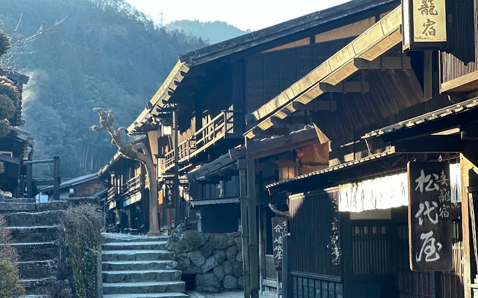 Preserved Edo-period street in Tsumago-juku